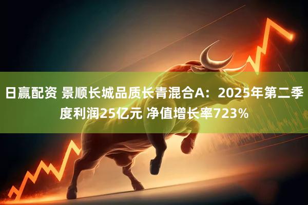 日赢配资 景顺长城品质长青混合A：2025年第二季度利润25亿元 净值增长率723%