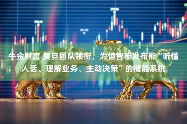 牛金财富 复旦团队领衔，为恒智能发布能“听懂人话、理解业务、主动决策”的储能系统